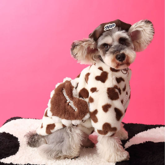 WoofyLove’s Snuggle-Worthy Love Plush Coat: Wrap Your Pooch in Cozy Affection This Winter